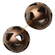 Декоративные шары ZeFire медные с трапецевидными отверстиями