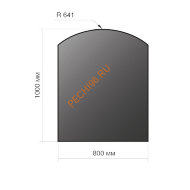 Лист напольный Везувий BLACK, нерж 0,5мм, 980х800х0,5, R641