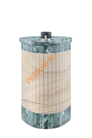 Печь банная Ферингер Оптима ПС Окаменевшее дерево перенесенный рисунок+Змеевик