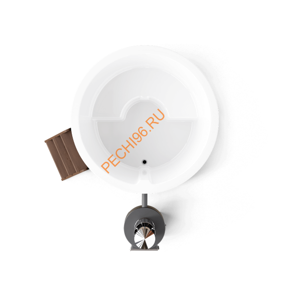 Купель композитная Polarspa COMFORT 160 HOT термососна темная