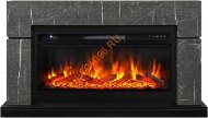 Электрокамин Royal Flame Lindos Stone Touch SFT с очагом Vision 42 LOG LED, серый мрамор Электрокамин Royal Flame Lindos Stone Touch SFT с очагом Vision 42 LOG LED, серый мрамор
