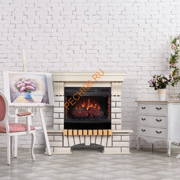 Электрокамин RealFlame Country 25 WT с очагом Firefield 25 S IR