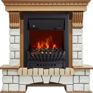 Электрокамин Royal Flame Pierre Luxe дуб с очагом Aspen