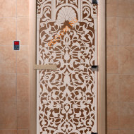 Дверь стеклянная DoorWood «Флоренция бронза», 2100х800 мм