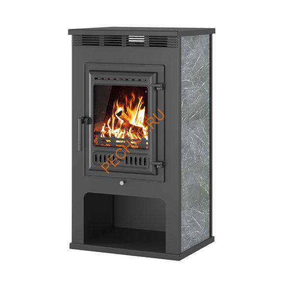 Печь-Камин ASTON 11 Квт, чугунная дверь, Талькохлорит Печь-Камин ASTON 11 Квт, чугунная дверь, Талькохлорит