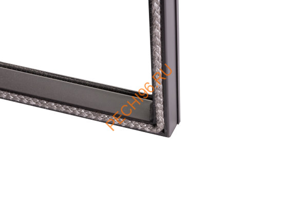 Каминная угловая топка Экокамин Альфа 800 L/R два стекла, белый шамот