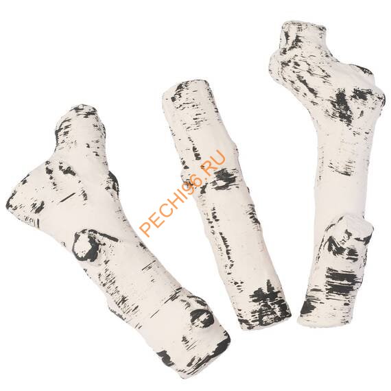 Керамические дрова ZeFire береза 3 шт