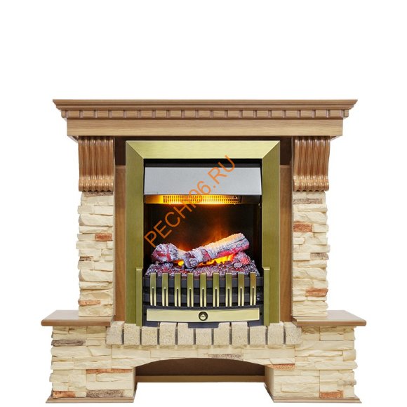 Электрокамин Dimplex Pierre Luxe с очагом Danville Antique Brass FB2 дуб/ сланец Электрокамин Dimplex Pierre Luxe с очагом Danville Antique Brass FB2 дуб/ сланец