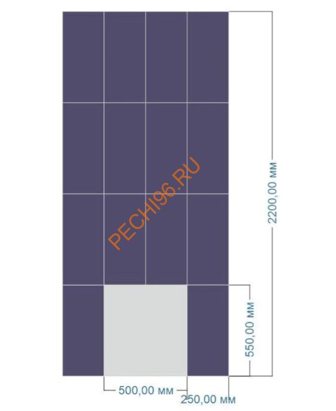 Облицовка стены для банной печи Талькохлорит