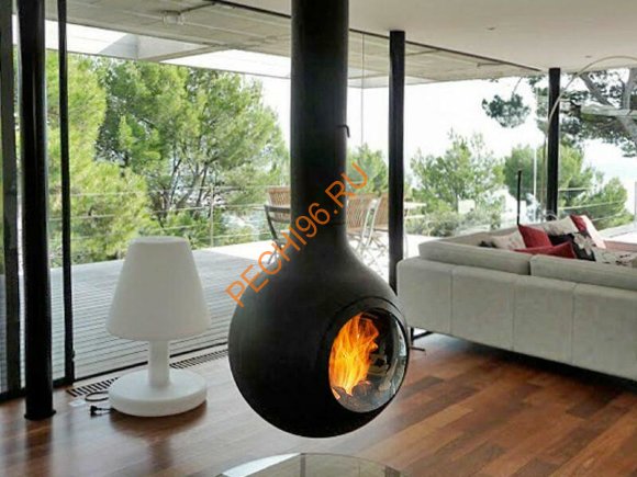 Камин Focus BathyscaFocus с выпуклым стеклом Камин Focus BathyscaFocus с выпуклым стеклом