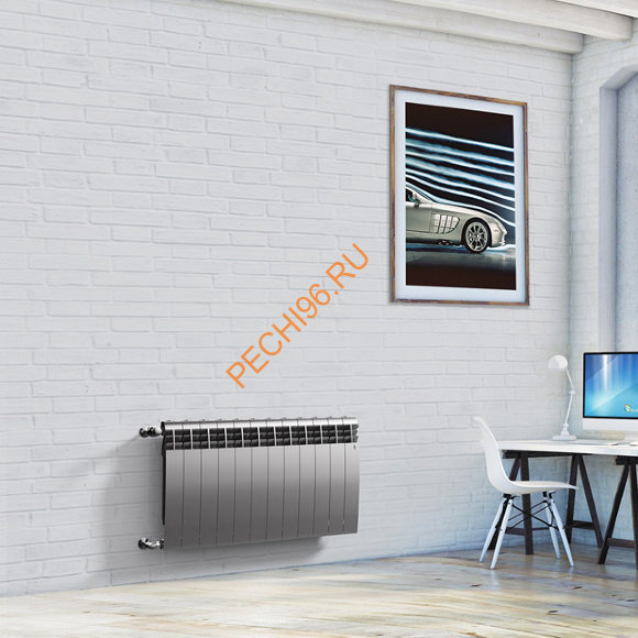 Радиатор биметаллический Royal Thermo BILINER B 500 Серебристый, 6 секций