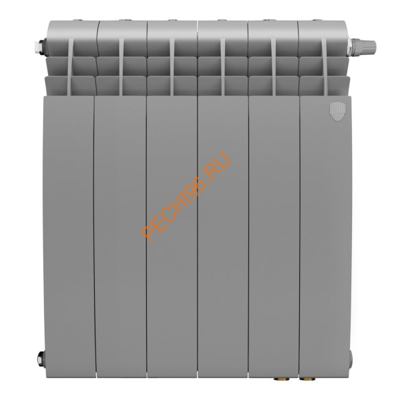 Радиатор биметаллический Royal Thermo BiLiner 500 Silver Satin VR80, 6 секций