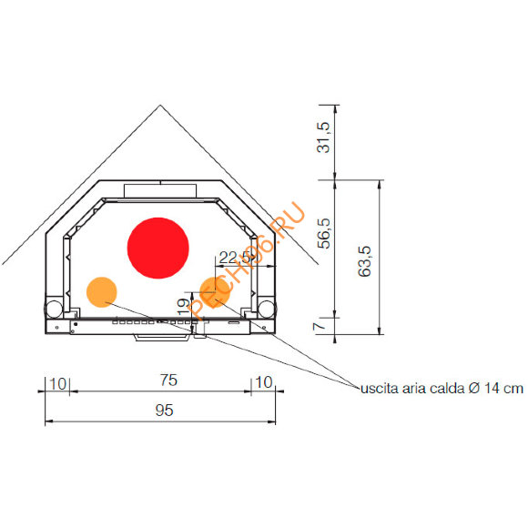 Каминная топка EdilKamin IC TEKNO 1 N