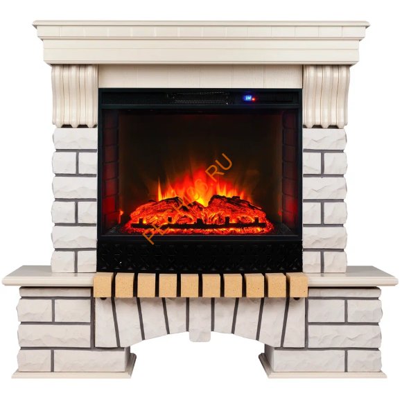 Электрокамин RealFlame Country 25 WT с очагом Sparta 25,5 LED Электрокамин RealFlame Country 25 WT с очагом Sparta 25,5 LED