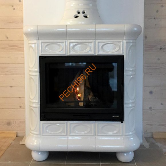 Печь-камин КимрПечь Медальон пристенный Белый Печь-камин КимрПечь Медальон пристенный Белый