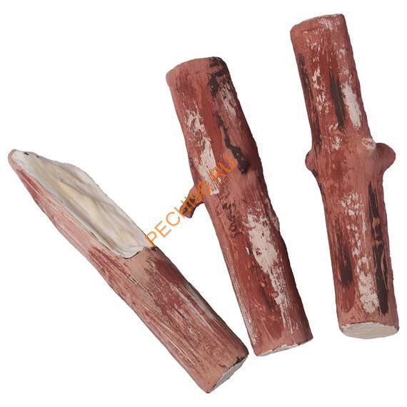 Керамические дрова ZeFire сосна ветки 3 шт