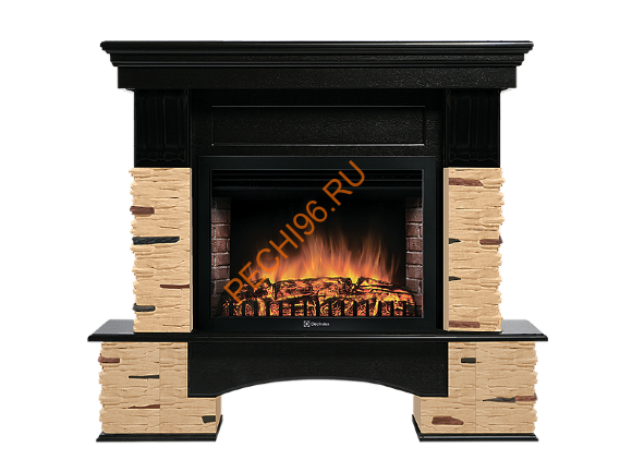 Электрокамин Electrolux EFP/P-3020LS с порталом Firelight Pietra Nuovo 30, сланец натуральный