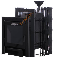 Печь банная Согрей Дача ЗК 14 Панорама