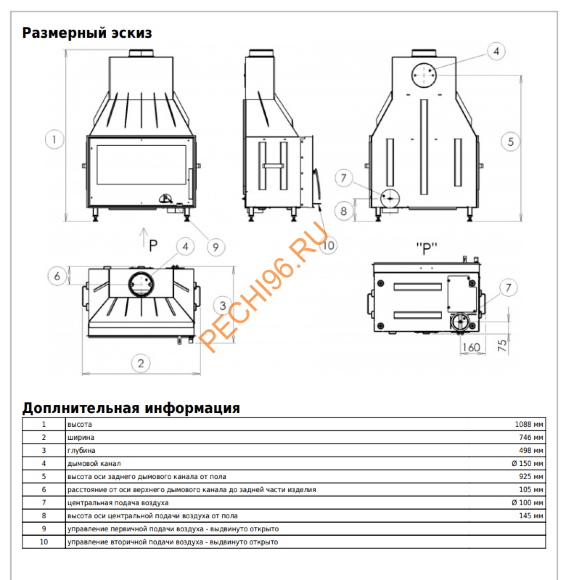 Каминная топка ABX Oxford Pegas Каминная топка ABX Oxford Pegas