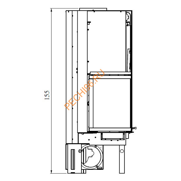 Каминная топка EdilKamin IC TEKNO 2 SX/DX N