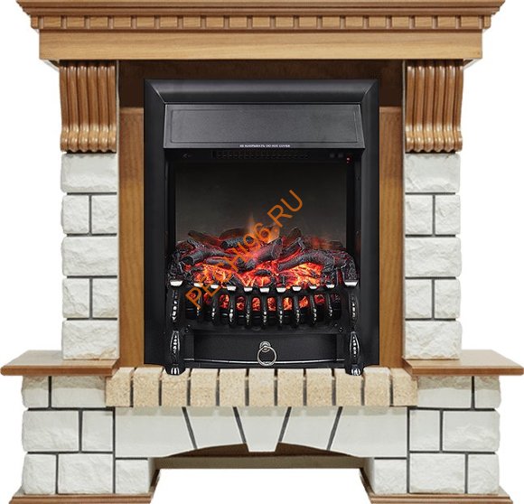 Электрокамин Royal Flame Pierre Luxe дуб с очагом Fobos FX