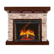 Электрокамин Royal Flame Chalet темный дуб с очагом Vision 28 EF LED FX Электрокамин Royal Flame Chalet темный дуб с очагом Vision 28 EF LED FX