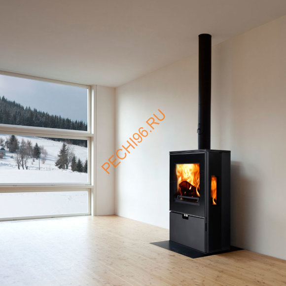 Стальная печь-камин Thorma WIESBADEN черная