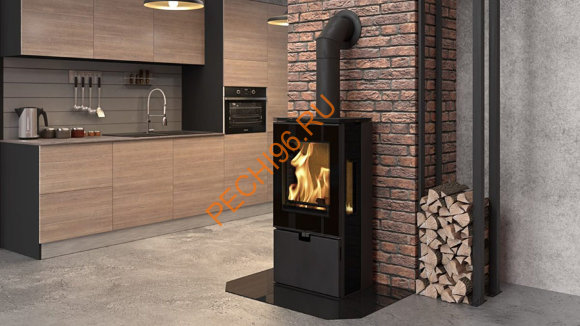 Стальная печь-камин Thorma WIESBADEN черная