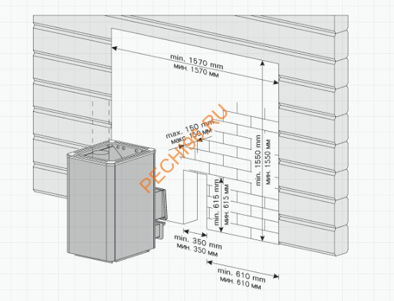 Дровяная печь Harvia 50 SL Дровяная печь Harvia 50 SL