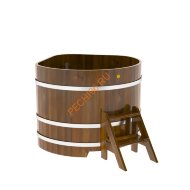 Купель для бани BentWood угловая из морёной лиственницы Рустик, 1,19х1,19 м Купель для бани BentWood угловая из морёной лиственницы Рустик, 1,19х1,19 м