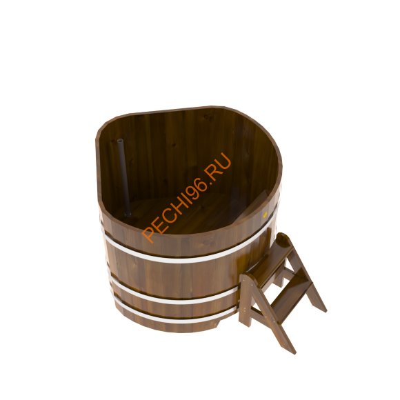 Купель для бани BentWood угловая из морёной лиственницы Рустик, 1,19х1,19 м