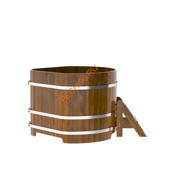 Купель для бани BentWood угловая из морёной лиственницы Рустик, 1,19х1,19 м