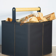 Дровница Fire&Wood Stockholm, экокожа графит