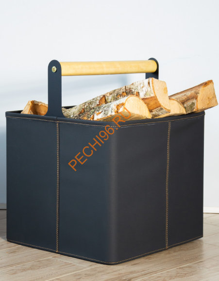 Дровница Fire&Wood Stockholm, экокожа графит Дровница Fire&Wood Stockholm, экокожа графит