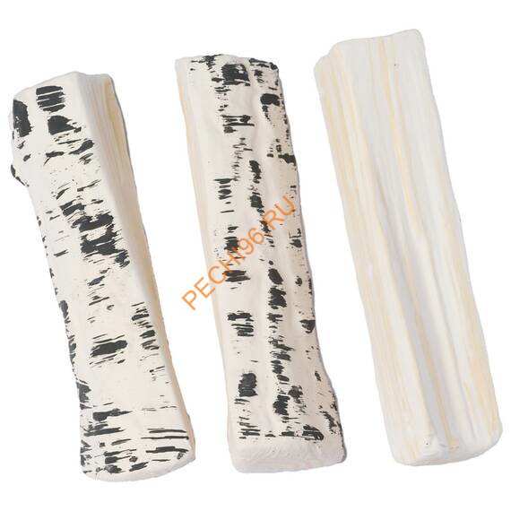 Керамические дрова ZeFire береза колотая 3 шт