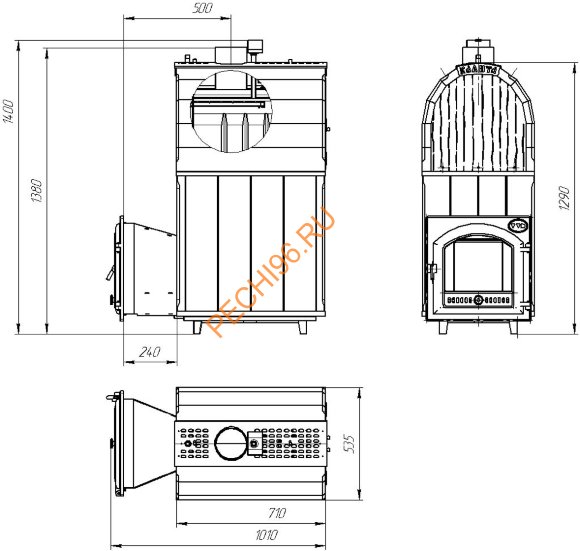 Печь банная Калита Арочная Pro Панорама чугунная, талькохлорит Печь банная Калита Арочная Pro Панорама чугунная, талькохлорит
