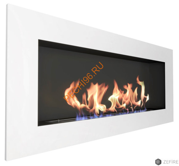 Биокамин ZeFire ELLIOT 1500 с белой рамкой Биокамин ZeFire ELLIOT 1500 с белой рамкой