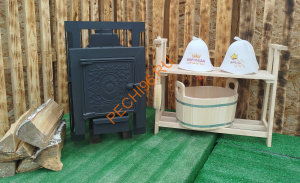 Печь банная Согрей Чугунка Сотка 16