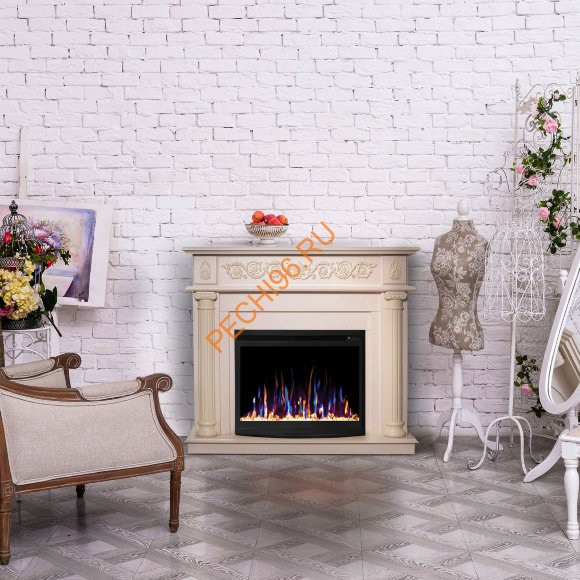 Электрокамин RealFlame Attica 25,5 WT с очагом Saphir 25,5 Электрокамин RealFlame Attica 25,5 WT с очагом Saphir 25,5
