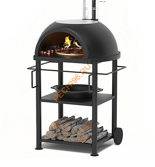 Садовая чугунная печь Везувий LEGENDA GARDEN с чугунным основанием на подставке Садовая чугунная печь Везувий LEGENDA GARDEN с чугунным основанием на подставке