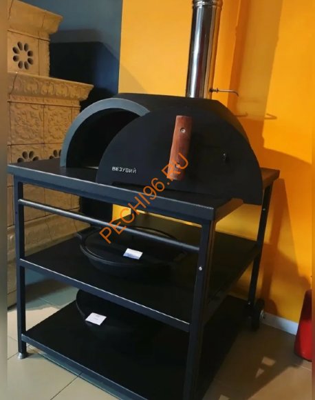 Садовая чугунная печь Везувий LEGENDA GARDEN с чугунным основанием на подставке Садовая чугунная печь Везувий LEGENDA GARDEN с чугунным основанием на подставке