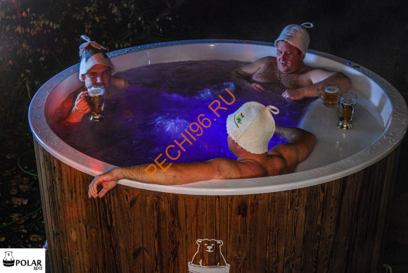 Купель композитная Polarspa COMFORT FAMILY COLD 220 термобереза темная Купель композитная Polarspa COMFORT FAMILY COLD 220 термобереза темная