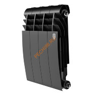 Радиатор биметаллический Royal Thermo BILINER B 350 Чёрный, 4 секции