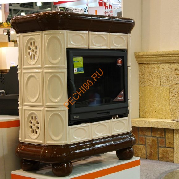 Печь-камин КимрПечь Медальон пристенный Шоколад