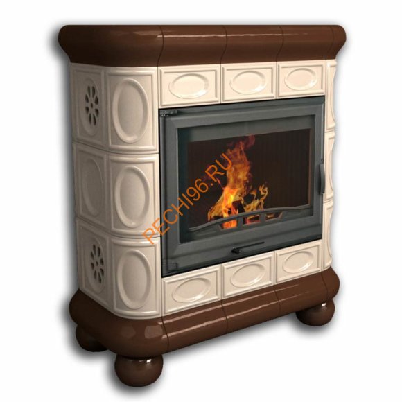 Печь-камин КимрПечь Медальон пристенный Шоколад