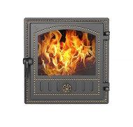 Дверка ВЕЗУВИЙ каминная 280 (Бронза) Дверка ВЕЗУВИЙ каминная 280 (Бронза)