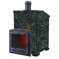 Печь банная Гефест Гром 80П2 в облицовке Президент 1300/50 Пироксенит