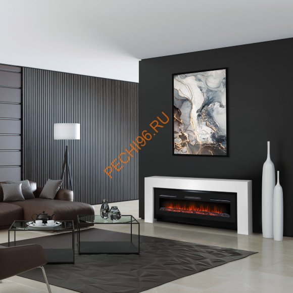 Электрокамин Electrolux Infinity EFP/P-1600ULS с порталом Suprema Long, бело-черный Электрокамин Electrolux Infinity EFP/P-1600ULS с порталом Suprema Long, бело-черный