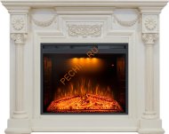Электрический камин Royal Flame London Слоновая кость с очагом Emerald 28 Электрический камин Royal Flame London Слоновая кость с очагом Emerald 28