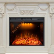 Электрический камин Royal Flame London Слоновая кость с очагом Emerald 28